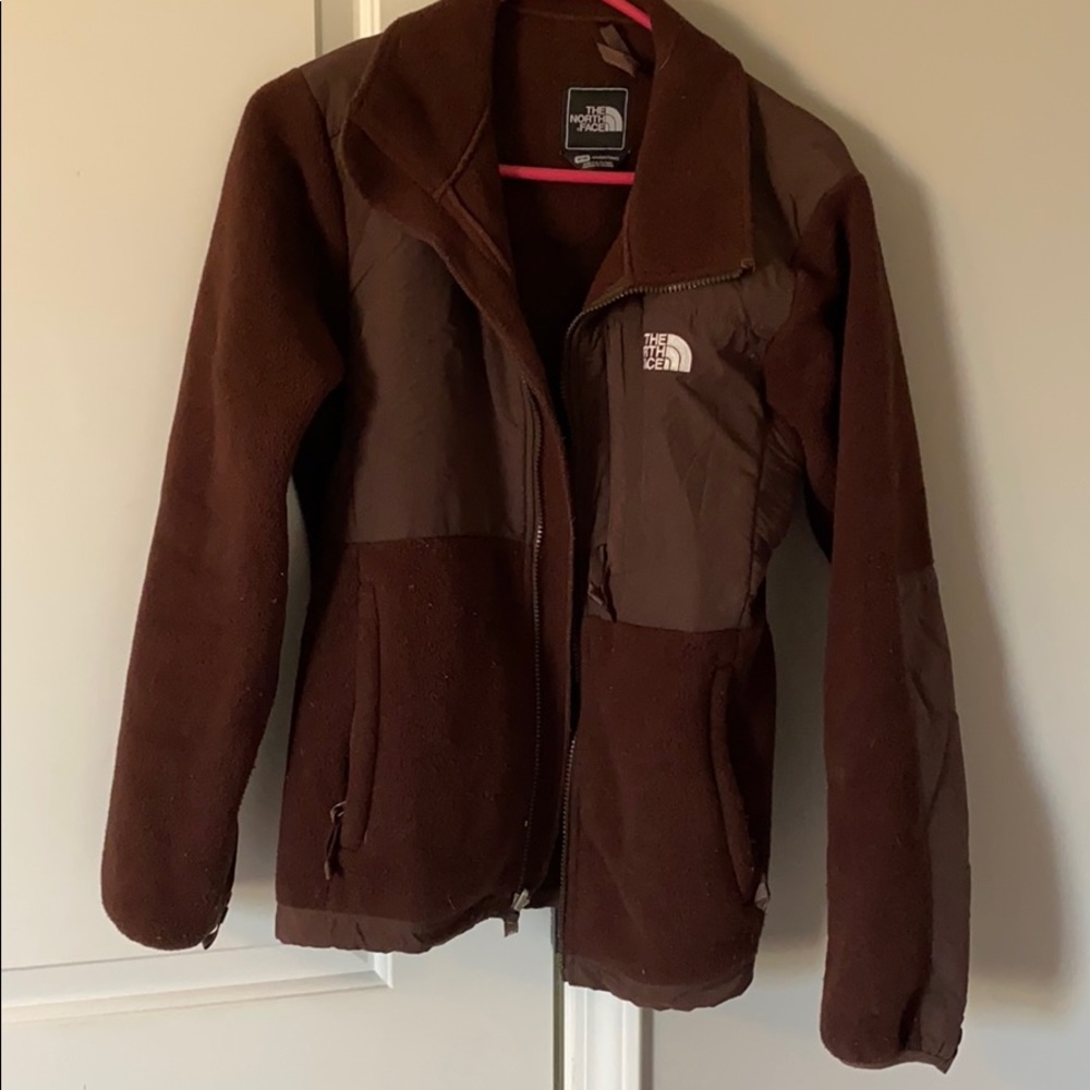 North Face chocolate brown fleece